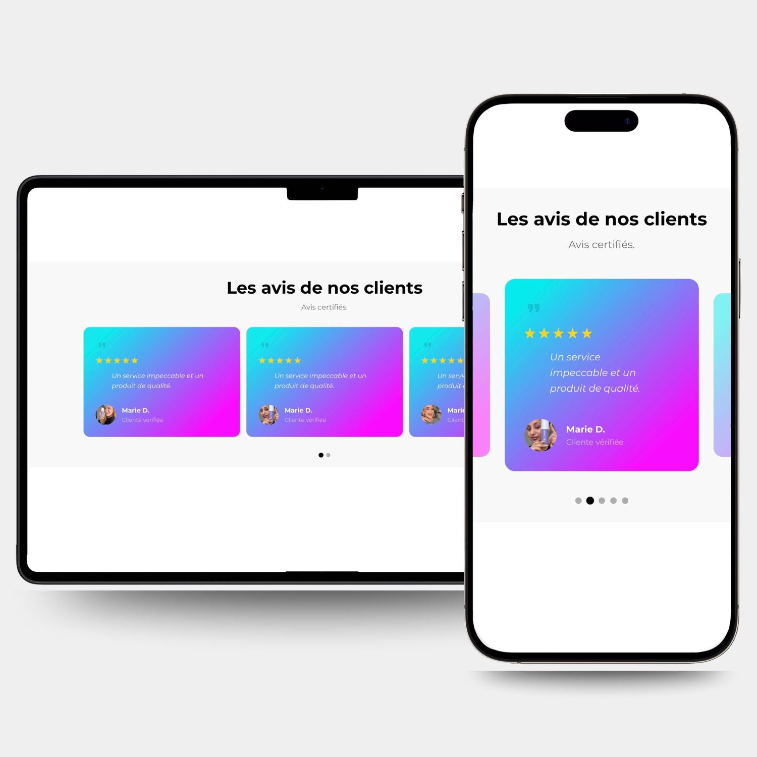 Section #55 - Testimonials Slider